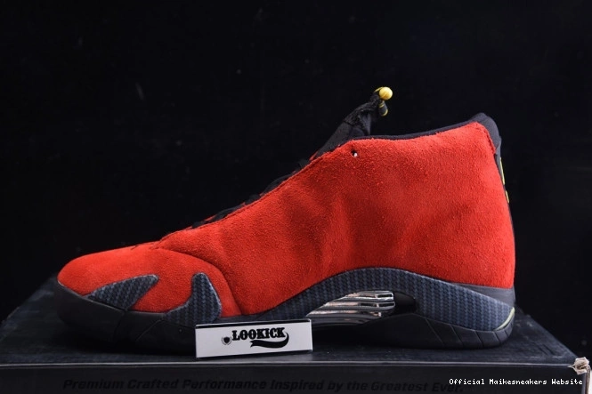 Official Maikesneakers Red 654459-670 Air Challenge Jordan 14 Retro 0710
